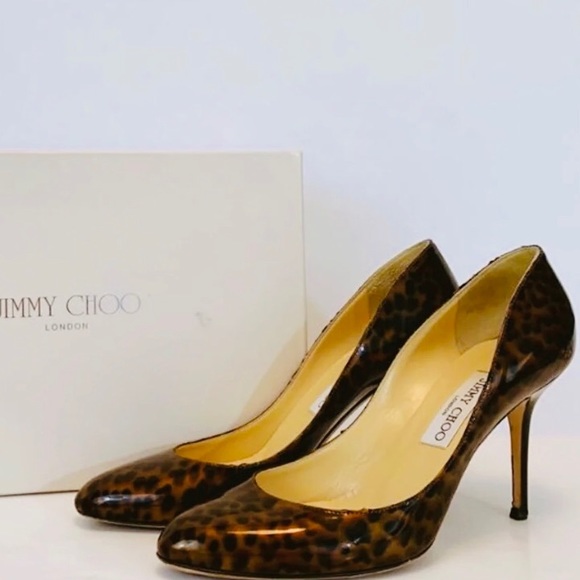 Jimmy Choo romy patent leopard pumps - Picture 3 of 8